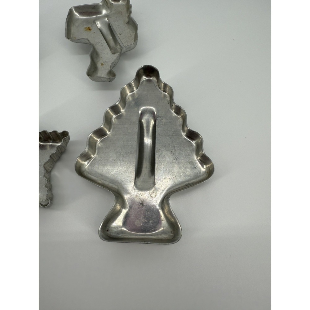 Vintage Mirro Witch Turkey Santa Cookie Cutter Lot Holiday Assortment 8 pieces - Picture 4 of 17